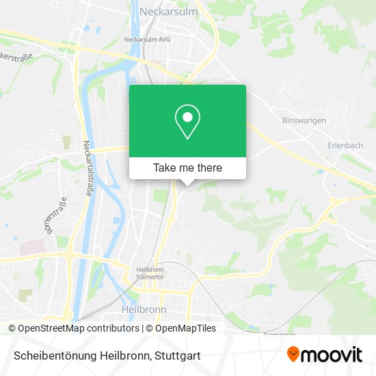 Scheibentönung Heilbronn map