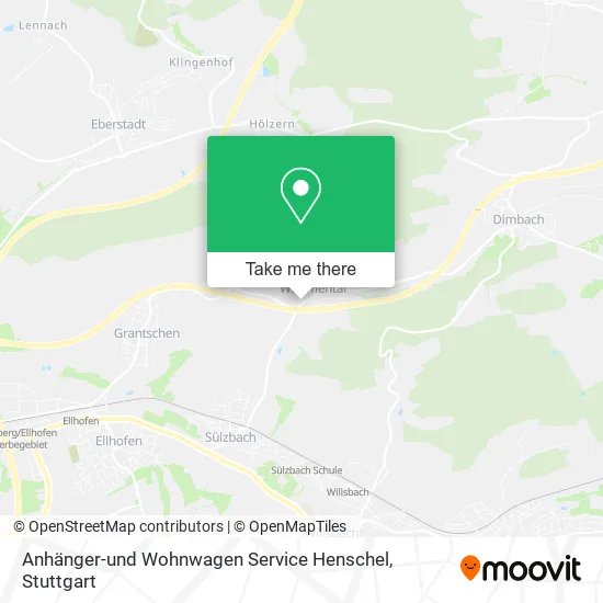 Карта Anhänger-und Wohnwagen Service Henschel