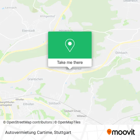 Autovermietung Cartime map