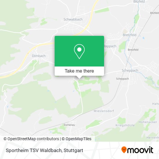 Sportheim TSV Waldbach map