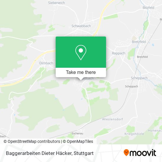 Карта Baggerarbeiten Dieter Häcker