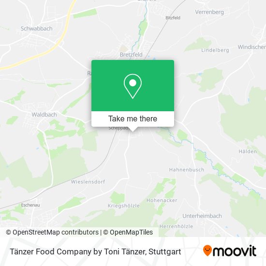 Tänzer Food Company by Toni Tänzer map