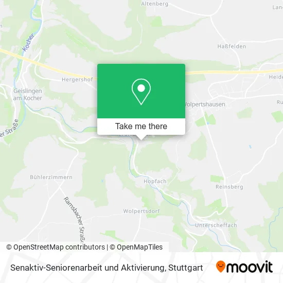 Карта Senaktiv-Seniorenarbeit und Aktivierung
