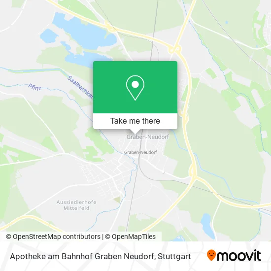 Карта Apotheke am Bahnhof Graben Neudorf