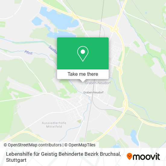 Lebenshilfe für Geistig Behinderte Bezirk Bruchsal map