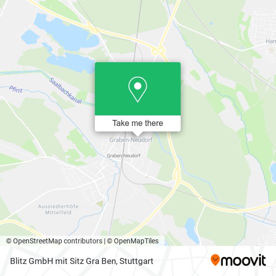 Blitz GmbH mit Sitz Gra Ben map