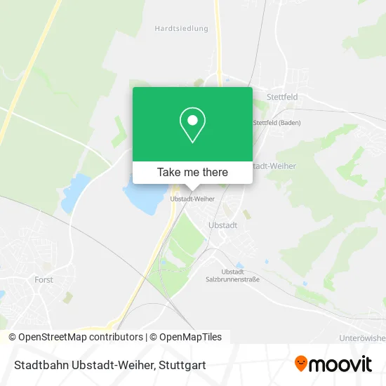 Карта Stadtbahn Ubstadt-Weiher