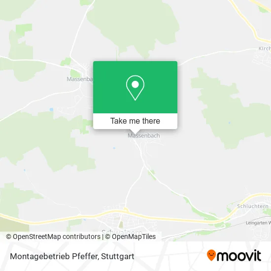 Карта Montagebetrieb Pfeffer
