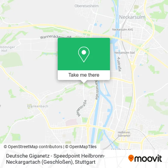 Карта Deutsche Giganetz - Speedpoint Heilbronn-Neckargartach (Geschloßen)