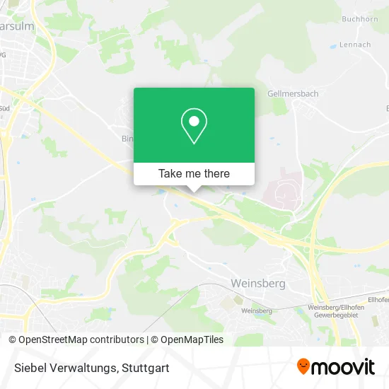 Карта Siebel Verwaltungs