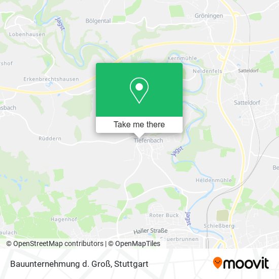 Bauunternehmung d. Groß map