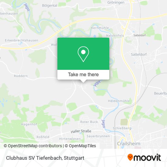 Карта Clubhaus SV Tiefenbach