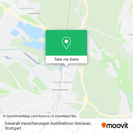 Generali Versicherungen Suddirektion Simianer map