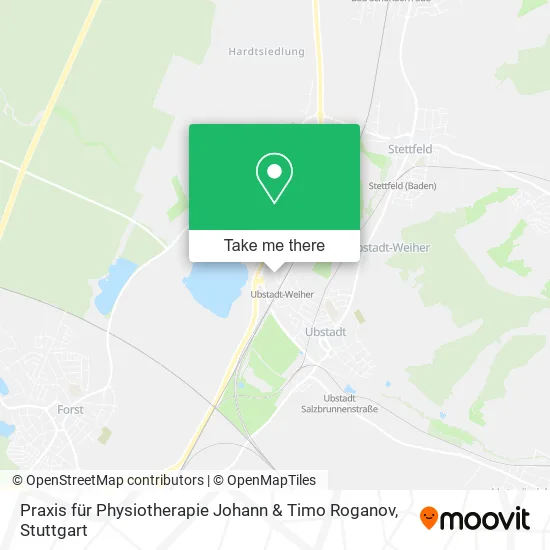 Карта Praxis für Physiotherapie Johann & Timo Roganov