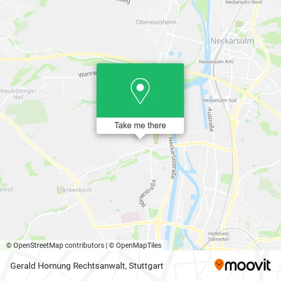 Карта Gerald Hornung Rechtsanwalt