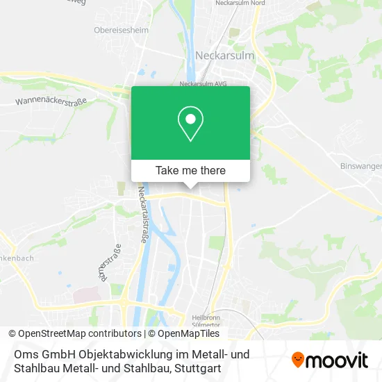 Карта Oms GmbH Objektabwicklung im Metall- und Stahlbau Metall- und Stahlbau