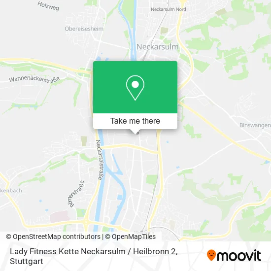 Карта Lady Fitness Kette Neckarsulm / Heilbronn 2