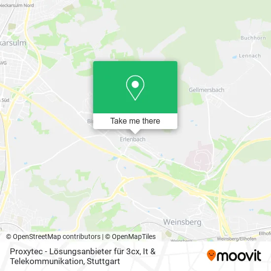 Карта Proxytec - Lösungsanbieter für 3cx, It & Telekommunikation