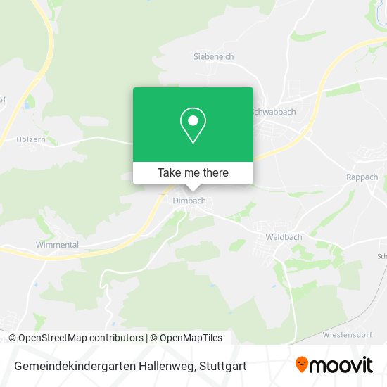 Gemeindekindergarten Hallenweg map