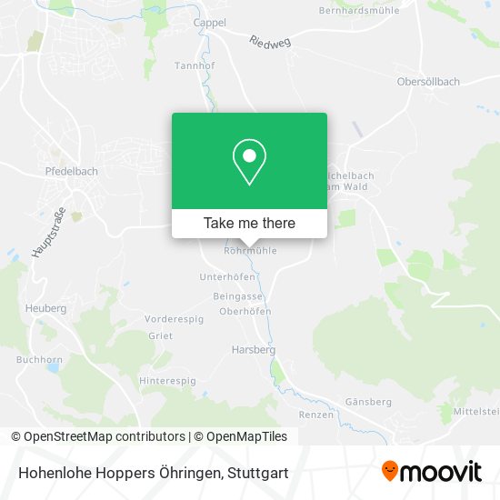 Hohenlohe Hoppers Öhringen map