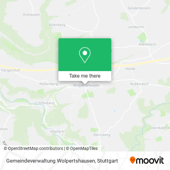 Карта Gemeindeverwaltung Wolpertshausen