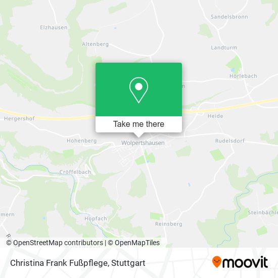 Christina Frank Fußpflege map