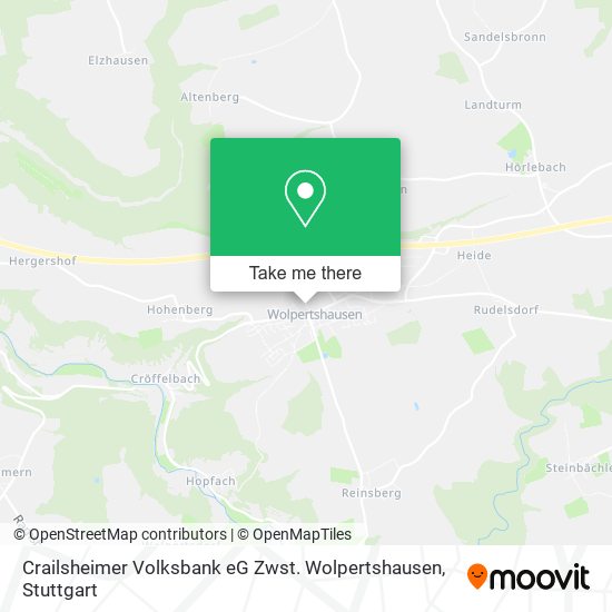Crailsheimer Volksbank eG Zwst. Wolpertshausen map