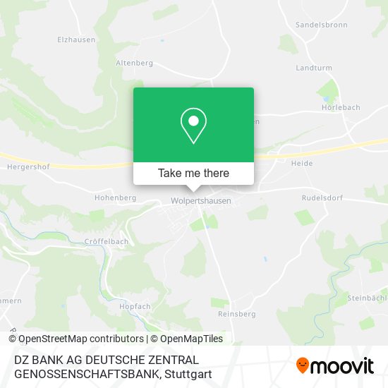 Карта DZ BANK AG DEUTSCHE ZENTRAL GENOSSENSCHAFTSBANK
