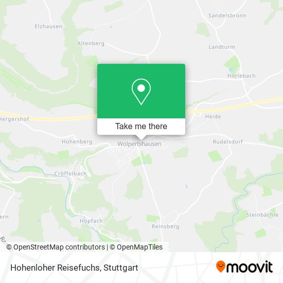 Hohenloher Reisefuchs map