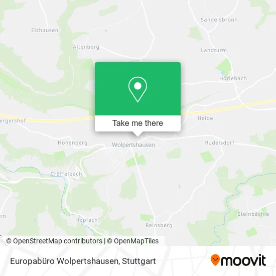 Карта Europabüro Wolpertshausen