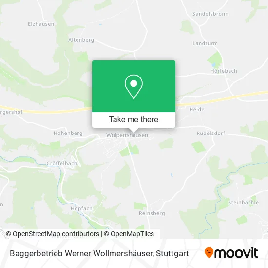 Карта Baggerbetrieb Werner Wollmershäuser