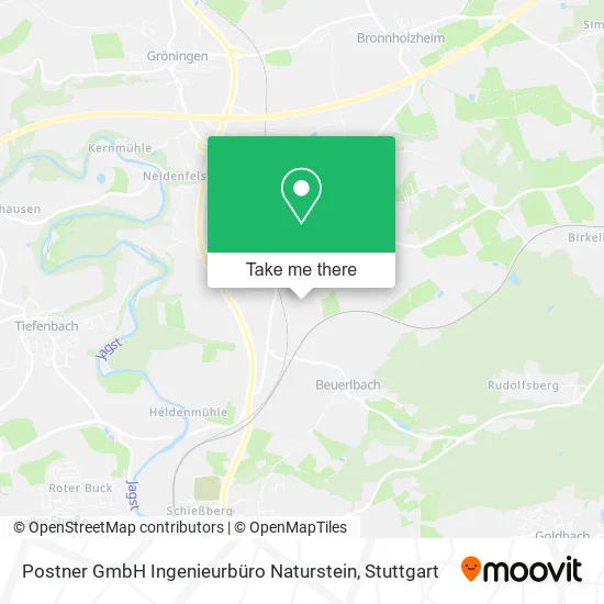 Карта Postner GmbH Ingenieurbüro Naturstein