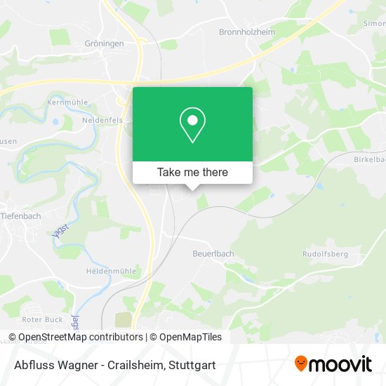Карта Abfluss Wagner - Crailsheim