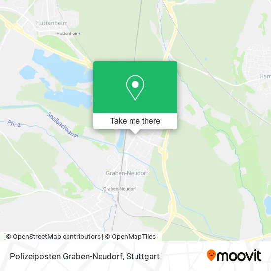 Карта Polizeiposten Graben-Neudorf