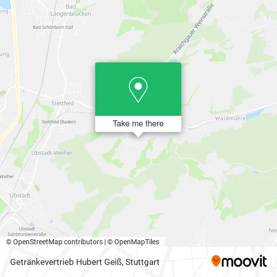 Getränkevertrieb Hubert Geiß map