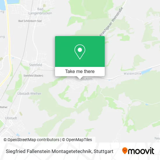 Карта Siegfried Fallenstein Montagetetechnik