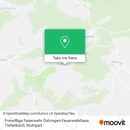 Карта Freiwillige Feuerwehr Östringen Feuerwehrhaus Tiefenbach
