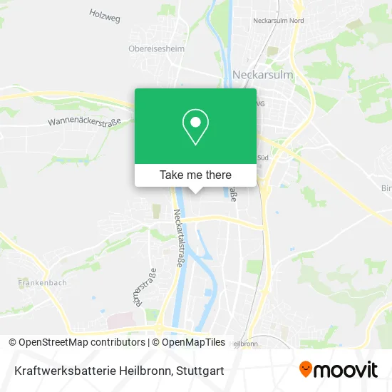 Карта Kraftwerksbatterie Heilbronn