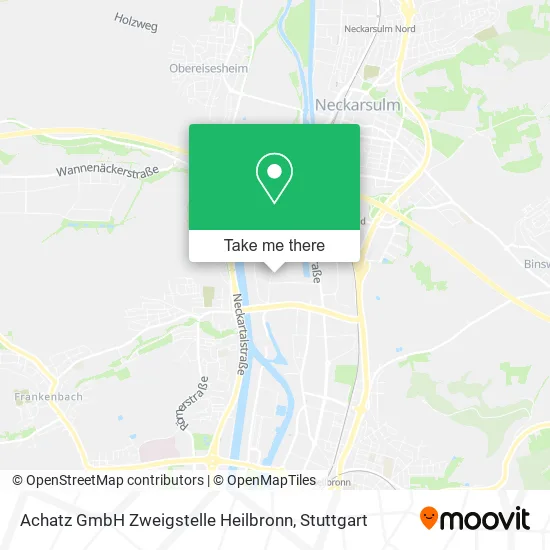 Карта Achatz GmbH Zweigstelle Heilbronn