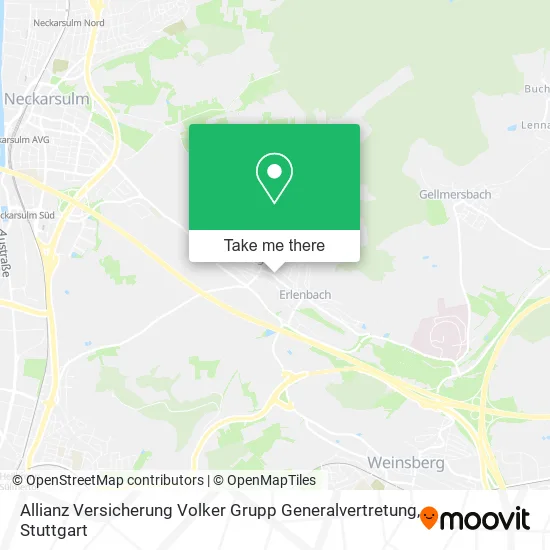 Карта Allianz Versicherung Volker Grupp Generalvertretung