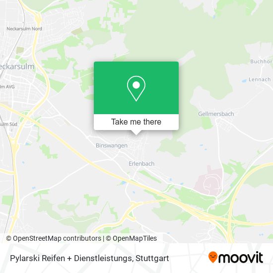 Карта Pylarski Reifen + Dienstleistungs