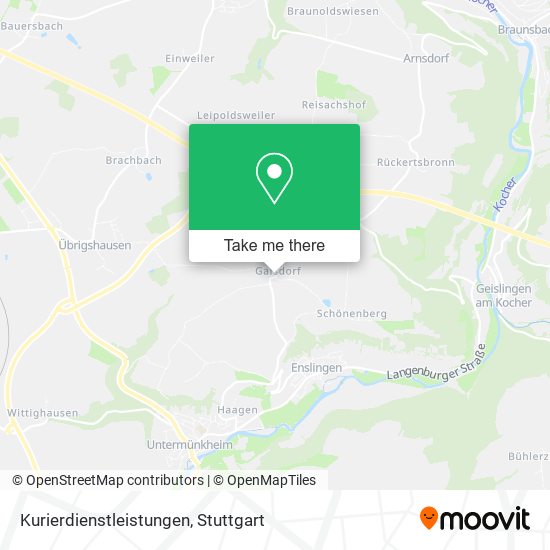 Kurierdienstleistungen map