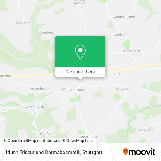 Idunn Friseur und Dermakosmetik map