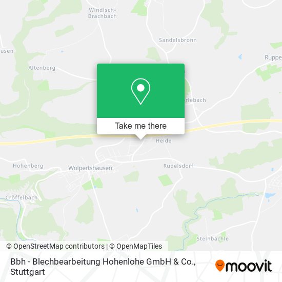 Bbh - Blechbearbeitung Hohenlohe GmbH & Co. map