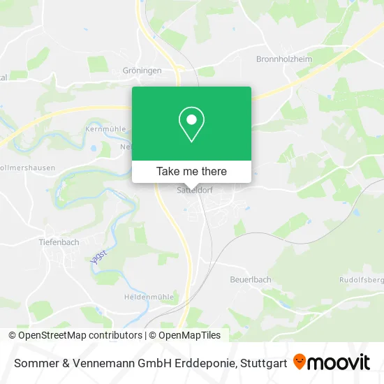 Карта Sommer & Vennemann GmbH Erddeponie