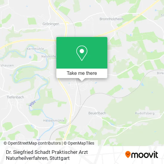 Карта Dr. Siegfried Schadt Praktischer Arzt Naturheilverfahren