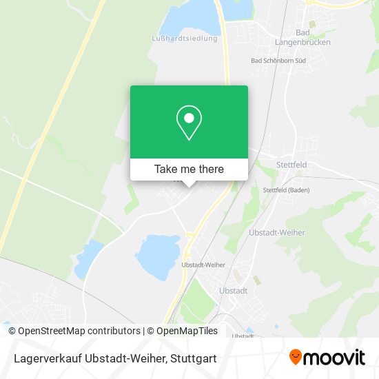 Lagerverkauf Ubstadt-Weiher map