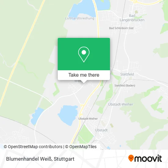 Карта Blumenhandel Weiß