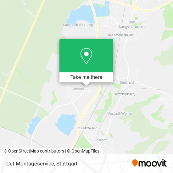 Карта Cet Montageservice