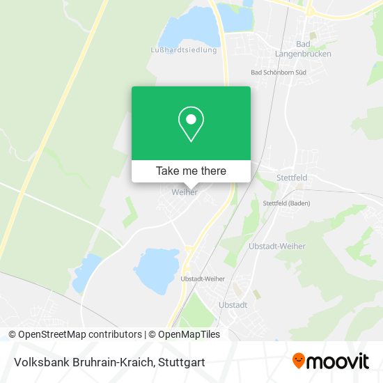 Volksbank Bruhrain-Kraich map